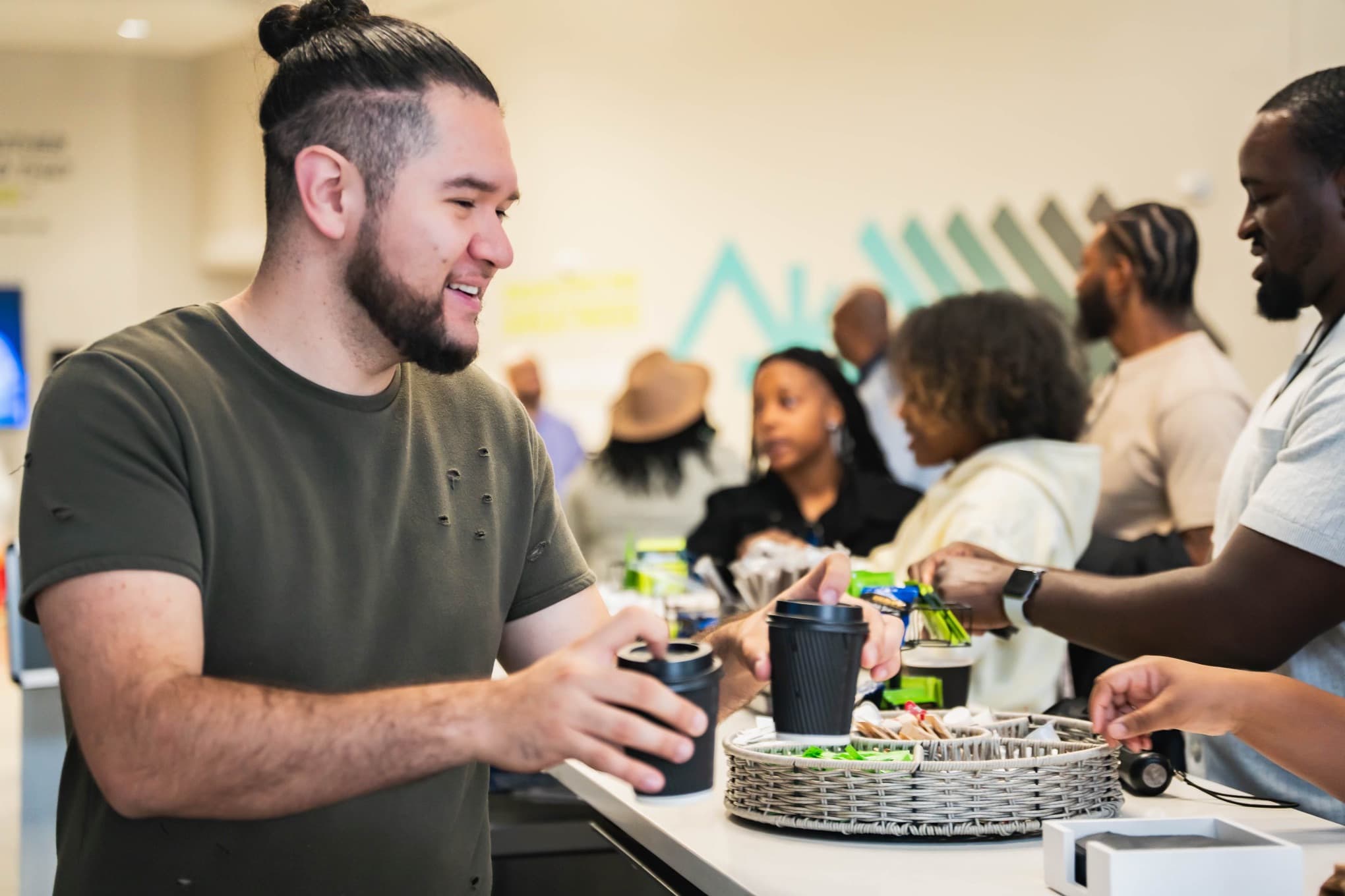 Omar Fandino at a community event